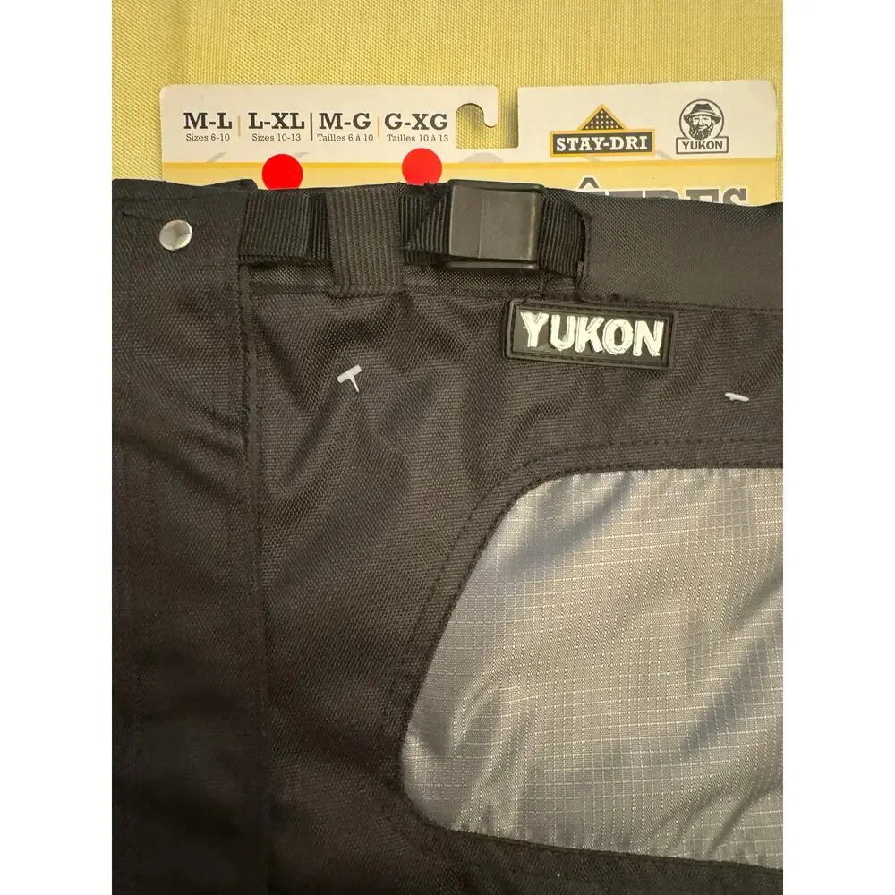 Yukon Charlie's Stay - Dri Adult Gaiters Color Hiking Size Large / XL Black/Gray